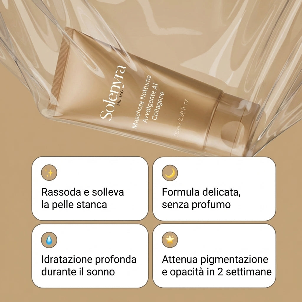 Maschera Notturna Avvolgente Al Collagene