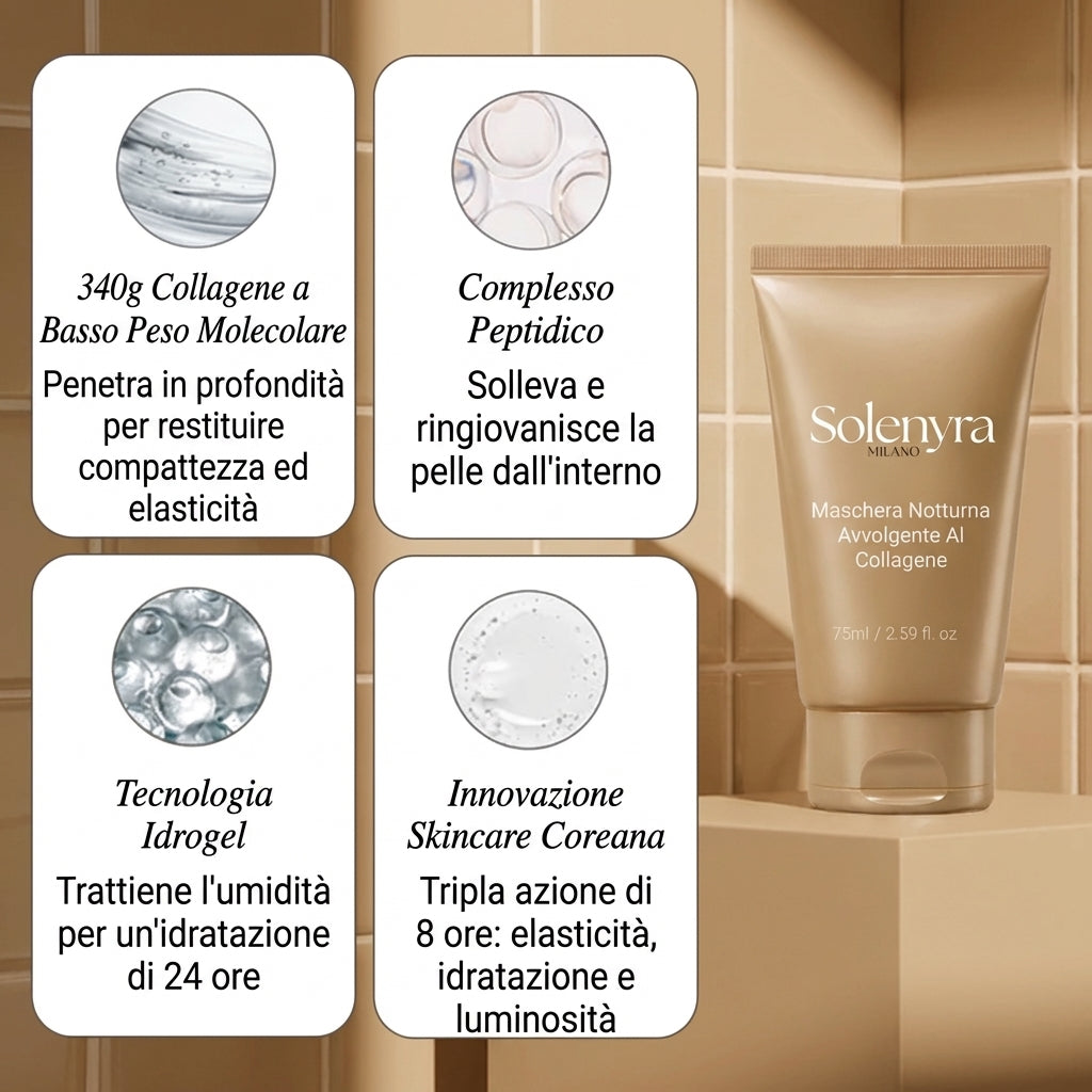 Maschera Notturna Avvolgente Al Collagene