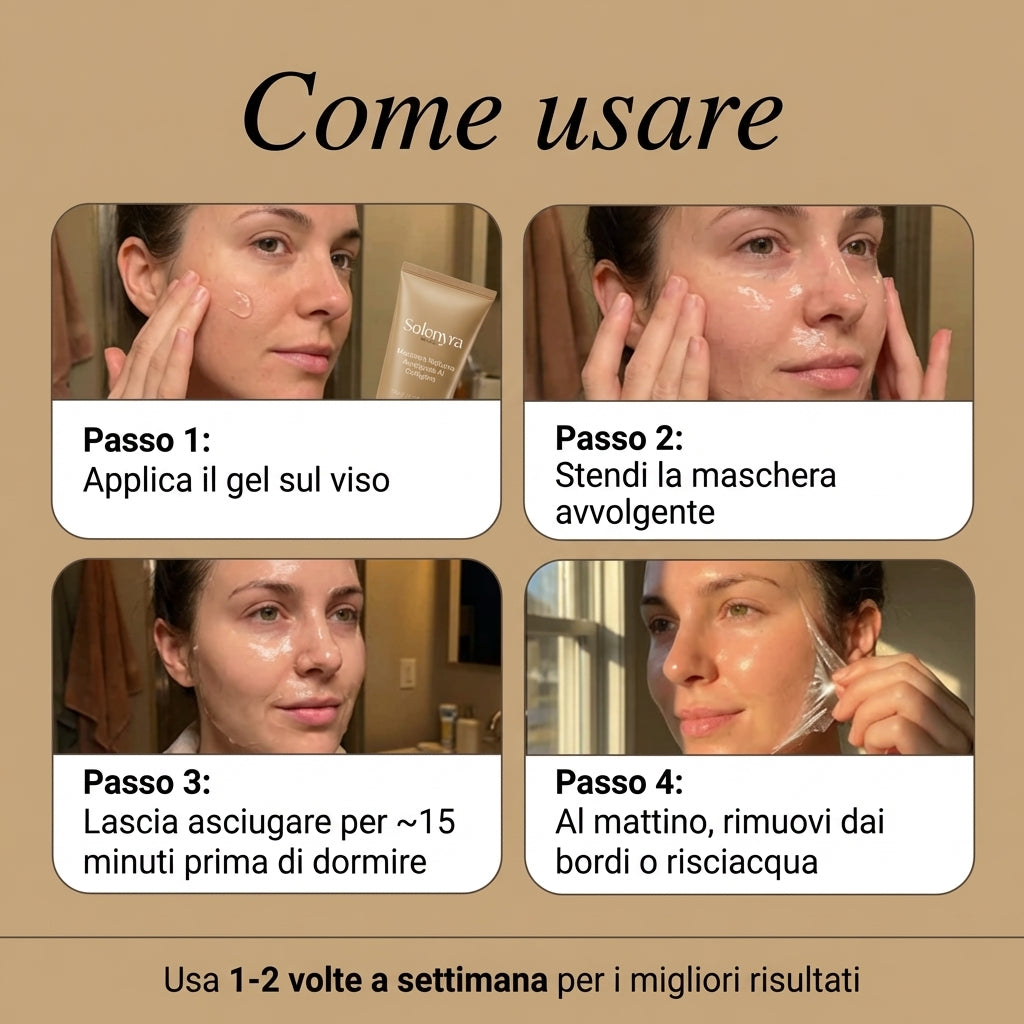 Maschera Notturna Avvolgente Al Collagene